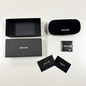 Roberto Cavalli Sunglass Case and Box Small - NEW
